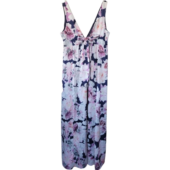 Cynthia Rowley Sz 10 Rose Floral‎ Aurora Sleeveless Long Flowy Maxi Dress - Picture 4 of 16